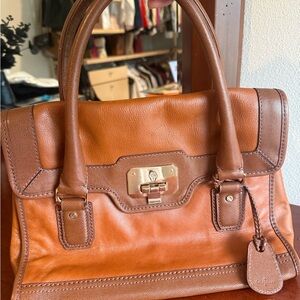 Cole Haan Brown Leather Satchel